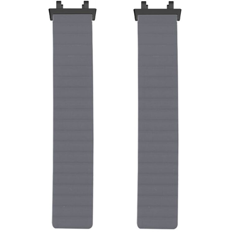 Ремінець Deexe Magnetic Band для Xiaomi Amazfit T-ReX 3 - Grey / Yellow: фото 2 з 3