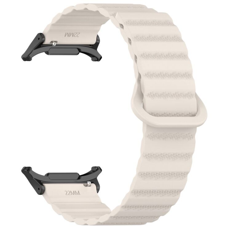 Ремешок Deexe Magnetic Strap для Samsung Galaxy Watch Ultra (47mm) - Starlight: фото 3 из 7