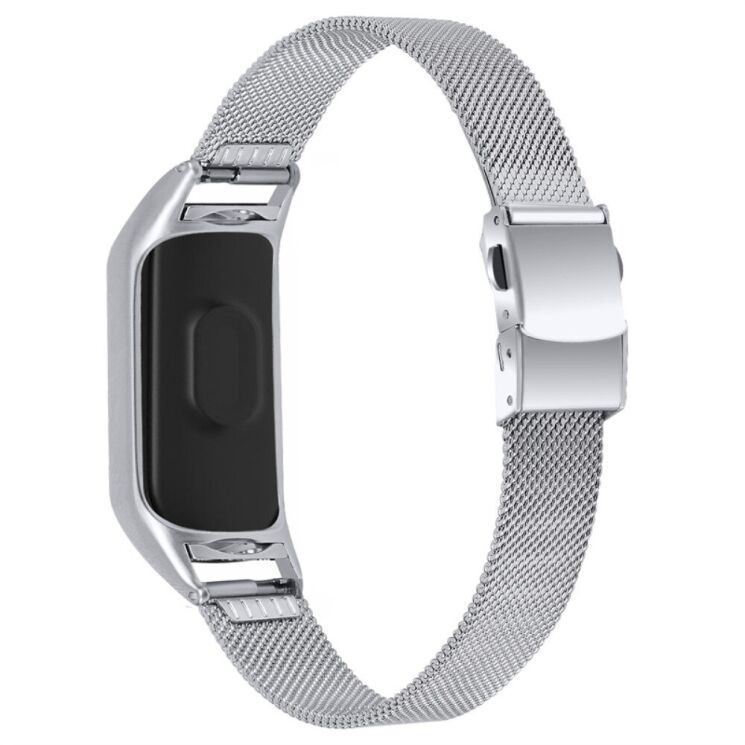 Ремінець Deexe Milanese Bracelet для Xiaomi Mi Band 7 - Silver: фото 2 з 7