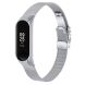 Ремінець Deexe Milanese Bracelet для Xiaomi Mi Band 7 - Silver (298707S). Фото 3 з 7