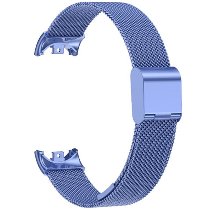 Ремешок Deexe Milanese Bracelet для Xiaomi Mi Smart Band 8 / 9 - Blue: фото 4 из 8
