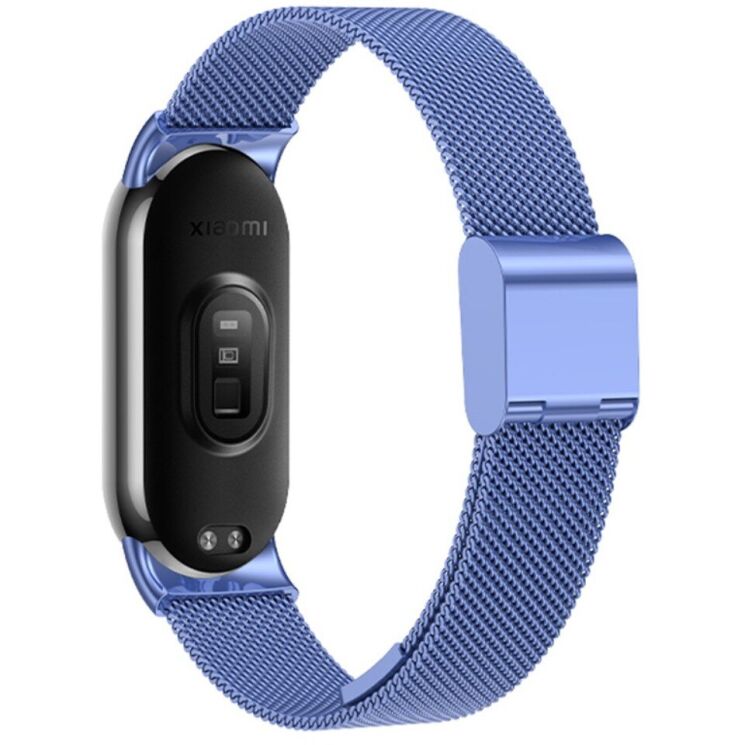 Ремешок Deexe Milanese Bracelet для Xiaomi Mi Smart Band 8 / 9 - Blue: фото 2 из 8