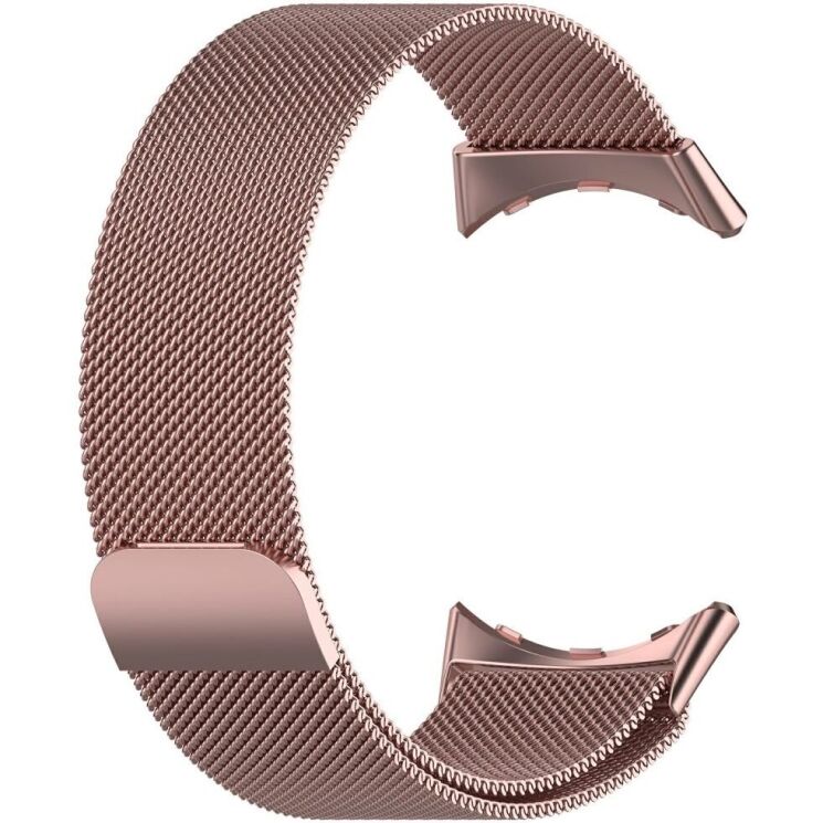 Ремешок Deexe Milanese Loop для Google Pixel Watch 3 (45mm) - Rose Pink: фото 1 из 7