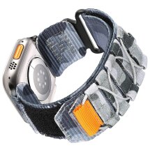 Ремінець Deexe Military для Apple Watch 42 (Series 10) / 41 / 40 / SE 40 / 38 - Grey Camouflage: фото 1 з 8