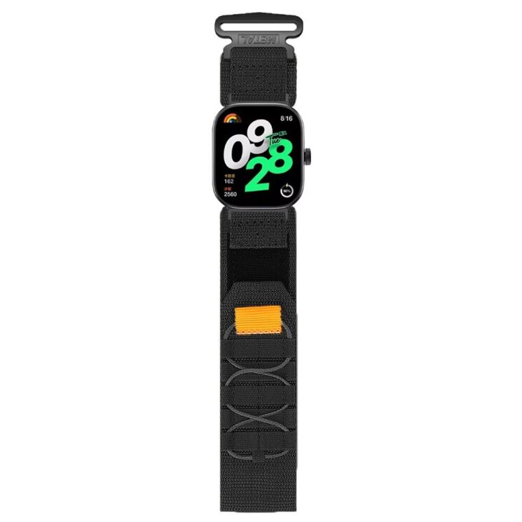Ремешок Deexe Military для Xiaomi Redmi Watch 4 / 5 / Mi Smart Band 8 Pro / Band 9 Pro - Black: фото 4 из 8