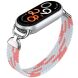 Ремешок Deexe Nylon Woven для Xiaomi Mi Smart Band 8 / Band 9 / Band 10 - Pink / White (326050PW). Фото 3 из 5