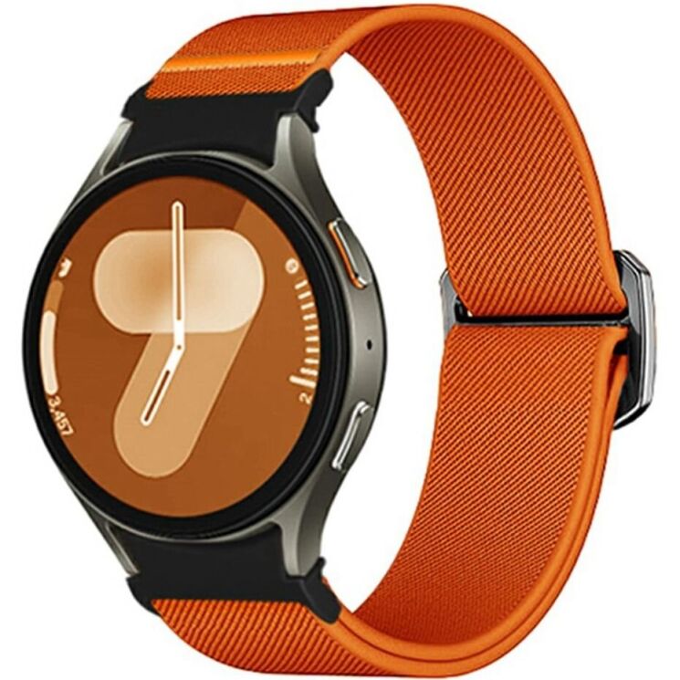 Ремешок Deexe Orbit Flex для Samsung Galaxy Watch 4 / 5 / 6 / 7 / FE (40mm) - Orange: фото 2 из 5