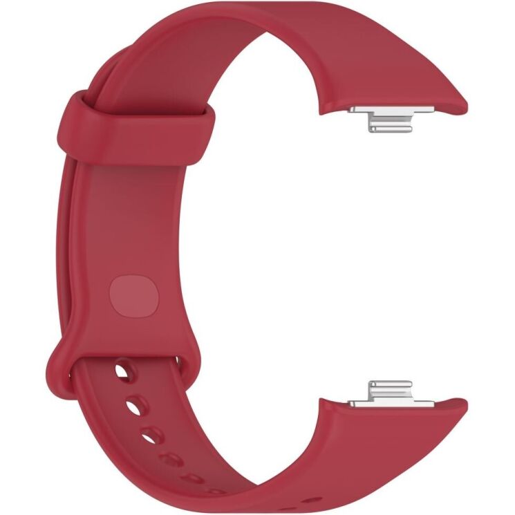 Ремешок Deexe Silicone Band для Xiaomi Mi Smart Band 9 Pro - Red: фото 3 из 12
