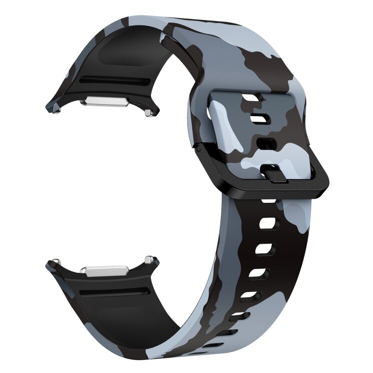 Ремешок Deexe Silicone Watchband для Samsung Galaxy Watch Ultra (47mm) / Ultra (2025) - Black / Grey: фото 3 из 6