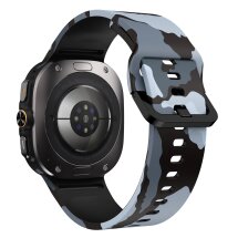 Ремешок Deexe Silicone Watchband для Samsung Galaxy Watch Ultra (47mm) / Ultra (2025) - Black / Grey: фото 1 из 6