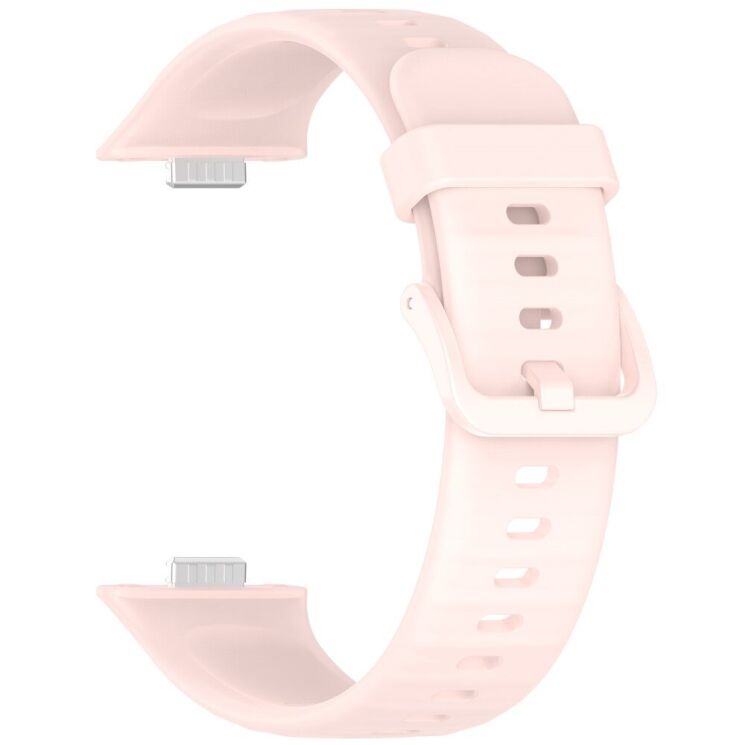 Ремінець Deexe Soft Silicone для Huawei Watch Fit 3 - Pink: фото 2 з 7