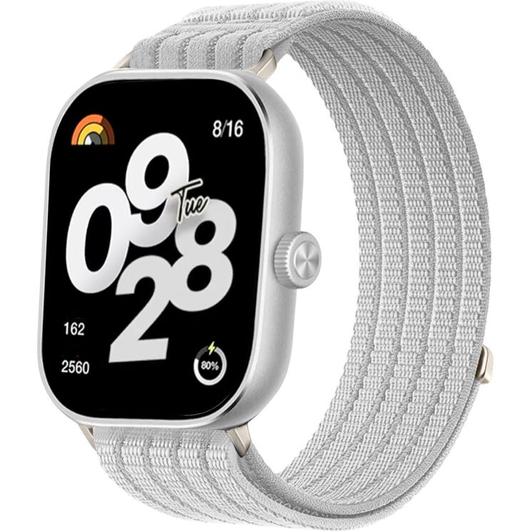 Ремешок Deexe Soft Weave для Xiaomi Redmi Watch 4 / Watch 5 / Watch 6 / Mi Smart Band 8 Pro / Band 9 Pro - Grey: фото 2 из 5