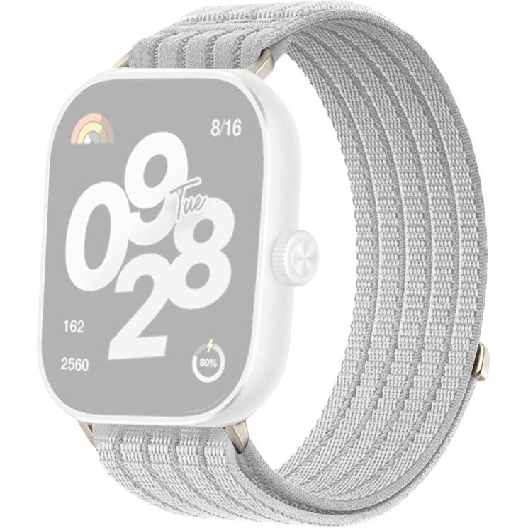 Ремешок Deexe Soft Weave для Xiaomi Redmi Watch 4 / Watch 5 / Watch 6 / Mi Smart Band 8 Pro / Band 9 Pro - Grey: фото 1 из 5