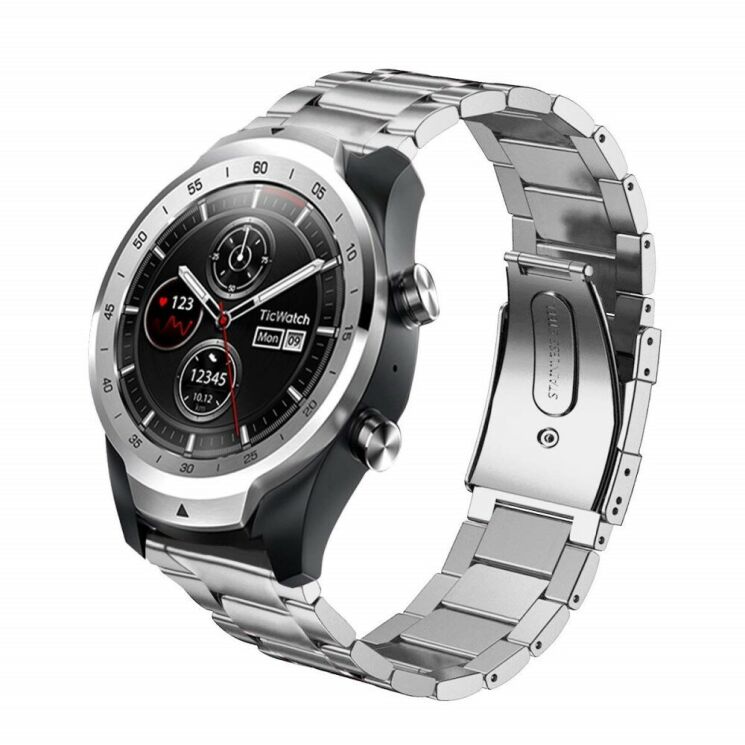Ремешок Deexe Stainless Steel для Huawei Watch GT 2e - Silver: фото 3 из 6