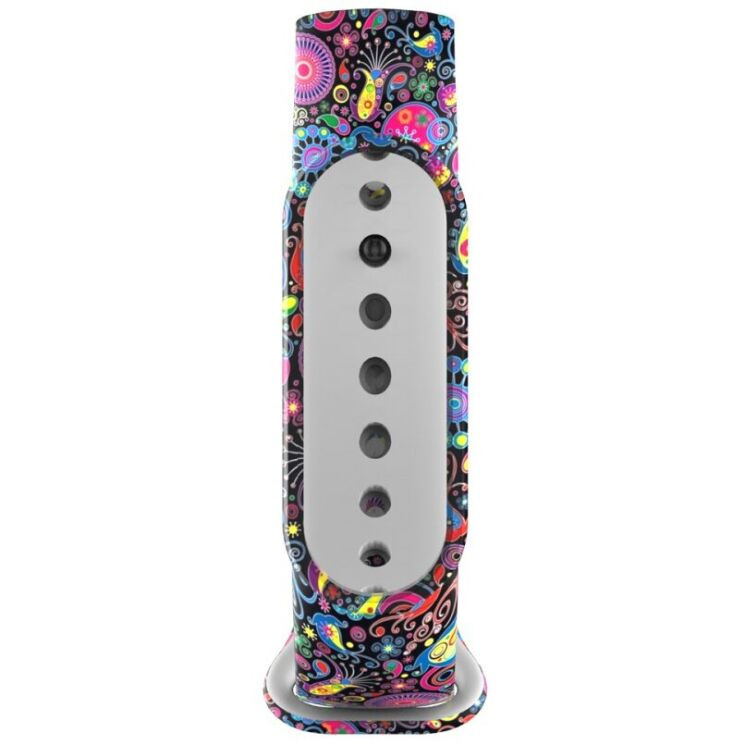 Ремешок Deexe Style Strap для Xiaomi Mi Band 5 / Mi Band 6 - Colorful Peacock: фото 5 из 5