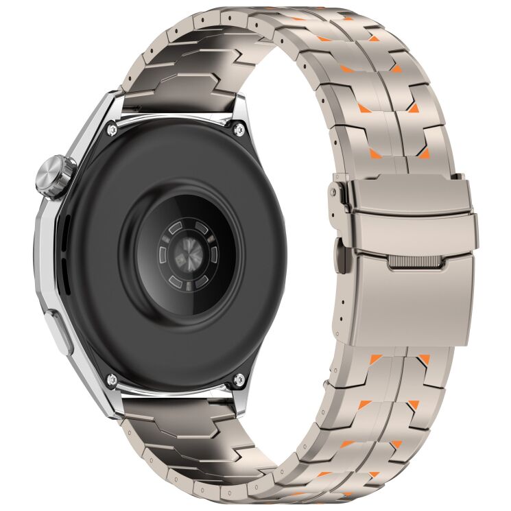 Ремінець для годинника UniCase Titan Pro для годинників з шириною кріплення 22мм - Titanium / Orange: фото 2 з 8