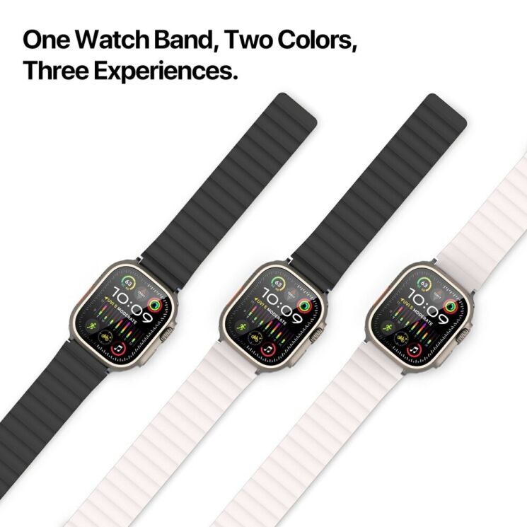 Ремешок DUX DUCIS SD Series для Apple Watch 46 / 45 / 44 / SE 44 / 42 (Series 1-3) / Ultra / Ultra 2 - Black / Starlight: фото 5 из 10