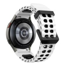 Ремінець KALEBOL Ocean Strap для Samsung Galaxy Watch 4 / 4 Classic / 5 / 5 Pro / 6 / 6 Classic / 7 / FE - White / Black: фото 1 з 9