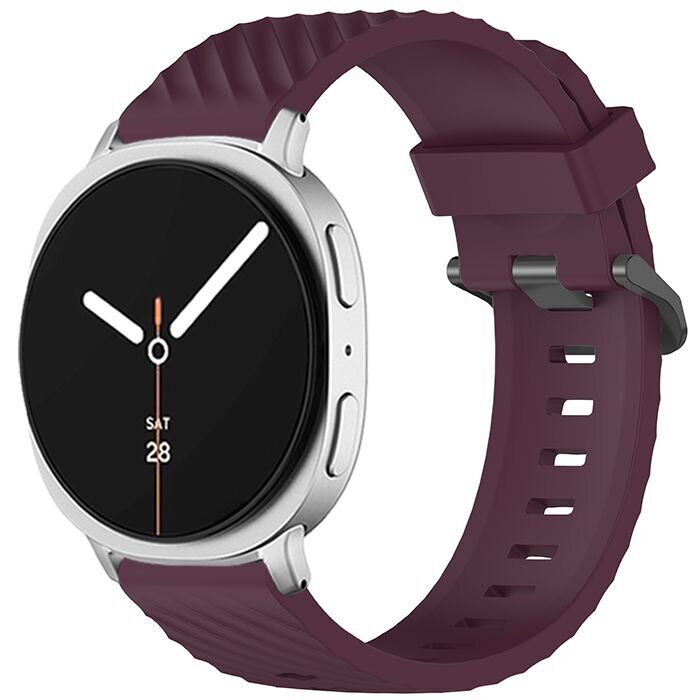 Ремешок KALEBOL Tire Pattern для Samsung Galaxy Watch 8 (40/44mm) / 8 Classic - Wine Red: фото 2 из 5