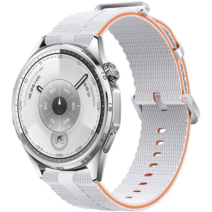Ремінець Reframe Sport Linear для годинників з шириною кріплення 20 мм - White / Orange (895458WO) Ремінець Reframe Sport Linear для годинників з шириною кріплення 20 мм - White / Orange: фото 2 з 9