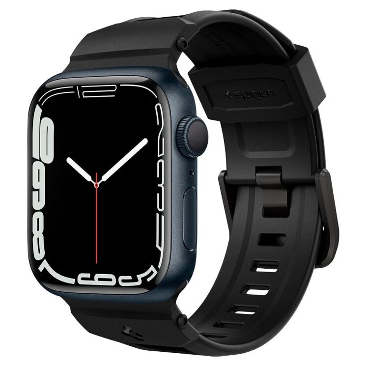 Ремешок Spigen (SGP) Rugged Band для Apple Watch 46 / 45 / 44 / SE 44 / 42 (Series 1-3) / Ultra / Ultra 2 - Matte Black: фото 3 из 19