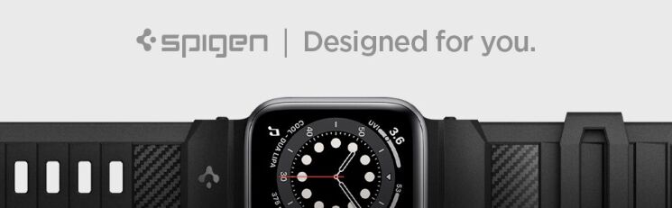 Ремешок Spigen (SGP) Rugged Band для Apple Watch 46 / 45 / 44 / SE 44 / 42 (Series 1-3) / Ultra / Ultra 2 - Matte Black: фото 19 из 19