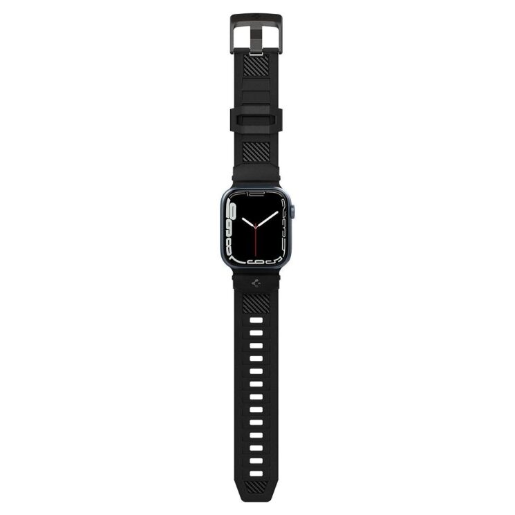 Ремешок Spigen (SGP) Rugged Band для Apple Watch 46 / 45 / 44 / SE 44 / 42 (Series 1-3) / Ultra / Ultra 2 - Matte Black: фото 9 из 19
