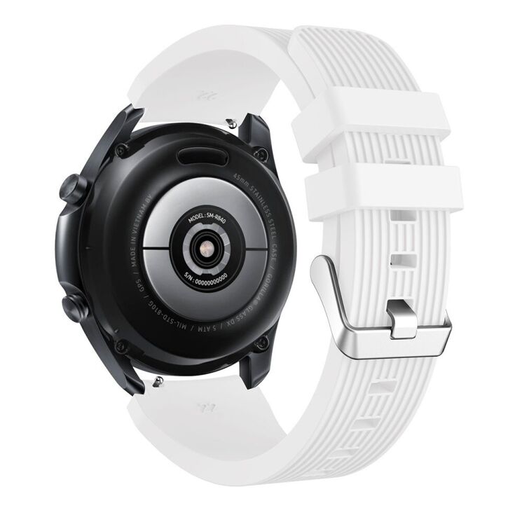Ремешок UniCase Soft Line для Samsung Galaxy Watch 3 (45mm) - White: фото 1 из 4