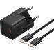 Мережевий зарядний пристрій Baseus GaN 1C 25W + кабель Type-C to Type-C (100W, 1m) P10110909113-01 - Cluster Black (346188B). Фото 2 з 3