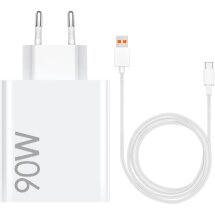 Мережевий зарядний пристрій Xiaomi Combo 90W + кабель USB to Type-C (BHR07ZBEU) - White: фото 1 з 7
