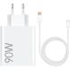 Сетевое зарядное устройство Xiaomi Combo 90W + кабель USB to Type-C (BHR07ZBEU) - White (960207W). Фото 1 из 7