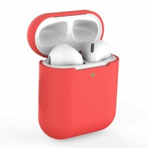 Силиконовый чехол Deexe Silicone Case для Apple AirPods 1 / 2 - Red: фото 1 из 7
