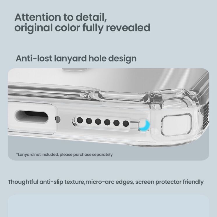 Силіконовий чохол NILLKIN Nature TPU Pro Magnetic для Apple iPhone 17 Pro - Grey: фото 10 з 13