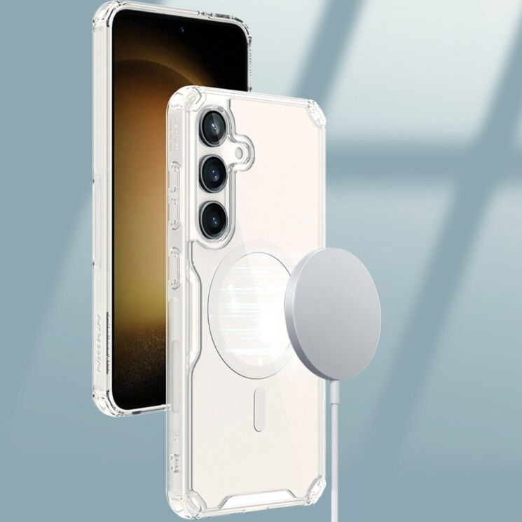 Силіконовий чохол NILLKIN Nature TPU Pro Magnetic для Samsung Galaxy S24 - Transparent: фото 3 з 14