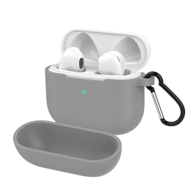 Силиконовый чехол UniCase Protective Case для Apple AirPods 3 - Grey: фото 5 из 9