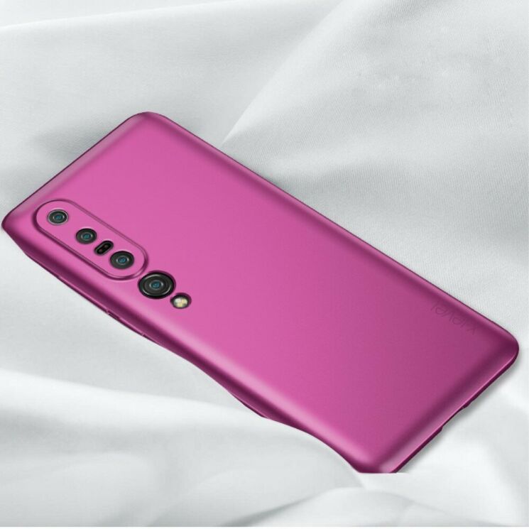 Силиконовый чехол X-LEVEL Matte для Xiaomi Mi 10 Pro - Wine Red: фото 1 из 7