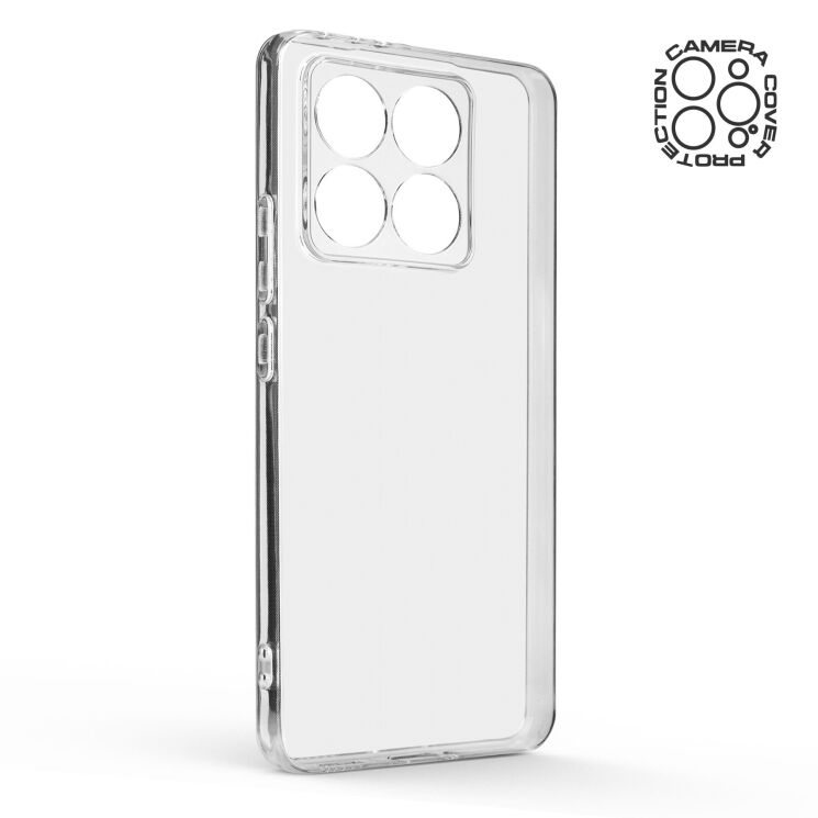 Силиконовый (TPU) чехол ArmorStandart Air Series для Xiaomi 14T - Clear: фото 2 из 6