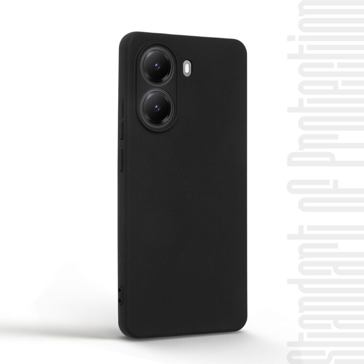 Силиконовый (TPU) чехол ArmorStandart Matte Slim Fit для Xiaomi Poco X7 Pro - Black: фото 2 из 5