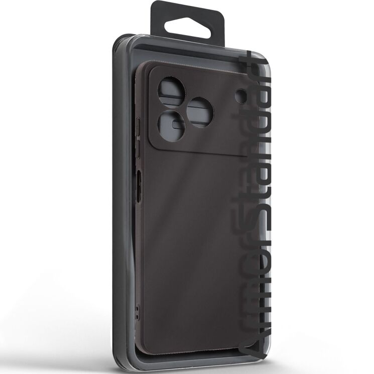 Силиконовый (TPU) чехол ArmorStandart Matte Slim Fit для ZTE Blade A76 - Black: фото 3 из 5