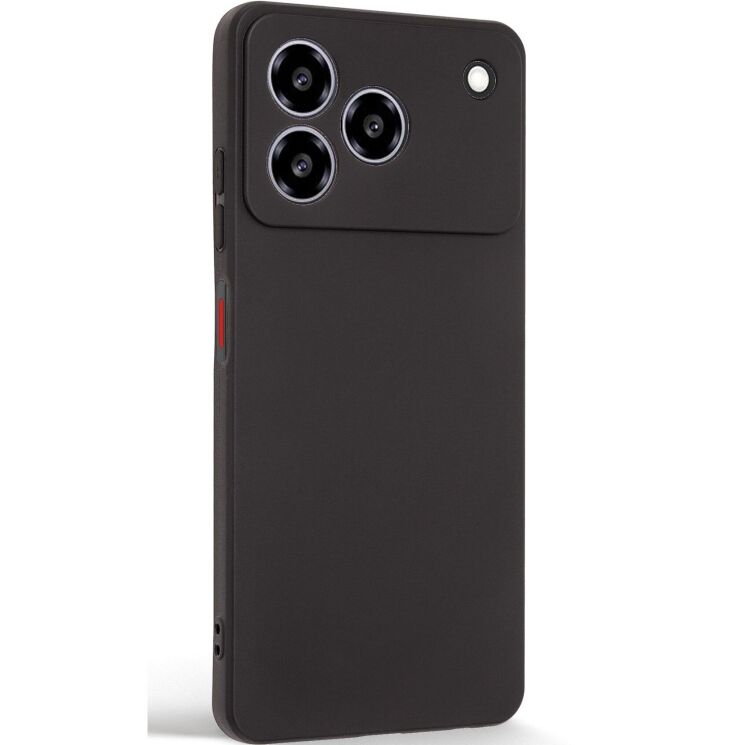 Силиконовый (TPU) чехол ArmorStandart Matte Slim Fit для ZTE Blade A76 - Black: фото 2 из 5