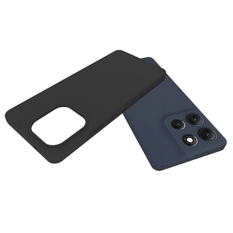 Силіконовий (TPU) чохол Deexe Matte Case для Motorola Moto G86 Power - Black: фото 2 з 5