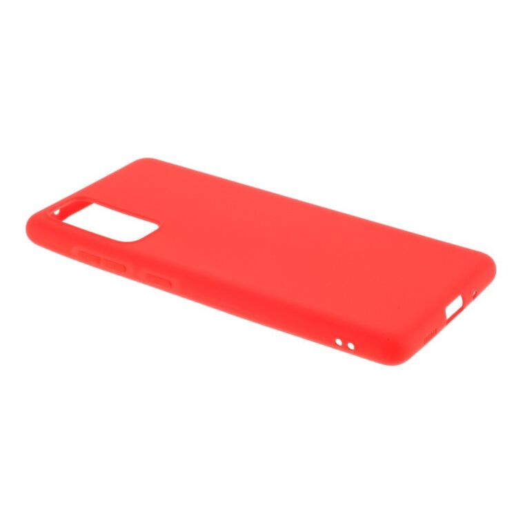 Силиконовый (TPU) чехол Deexe Matte Case для Samsung Galaxy S20 FE (G780) - Red: фото 5 из 6