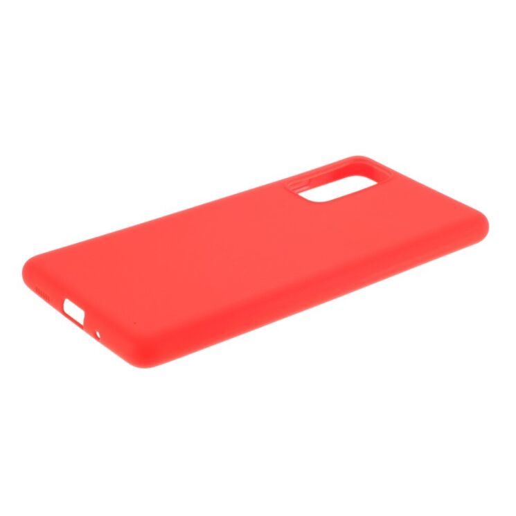 Силиконовый (TPU) чехол Deexe Matte Case для Samsung Galaxy S20 FE (G780) - Red: фото 4 из 6