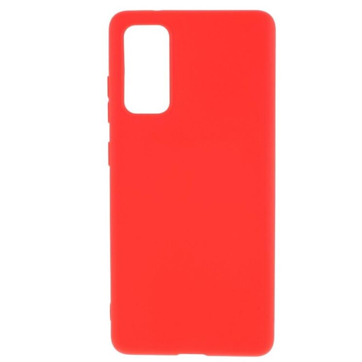 Силиконовый (TPU) чехол Deexe Matte Case для Samsung Galaxy S20 FE (G780) - Red: фото 1 из 6