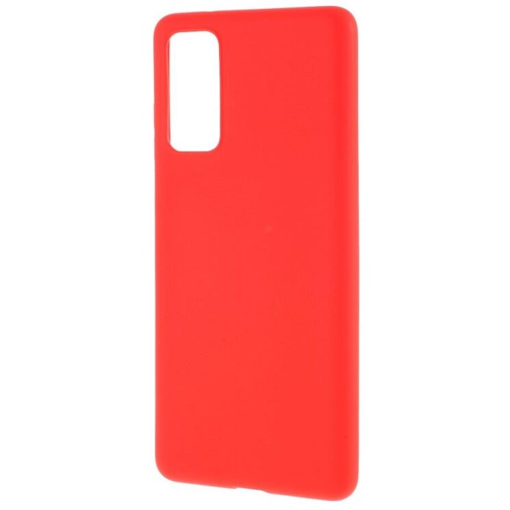 Силиконовый (TPU) чехол Deexe Matte Case для Samsung Galaxy S20 FE (G780) - Red: фото 2 из 6