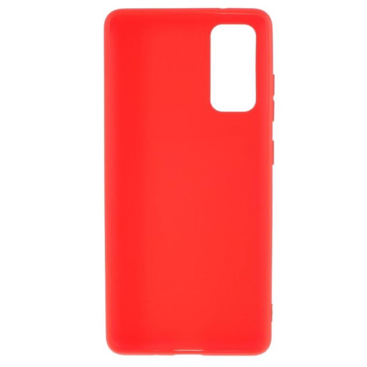 Силиконовый (TPU) чехол Deexe Matte Case для Samsung Galaxy S20 FE (G780) - Red: фото 3 из 6
