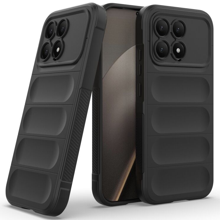 Силіконовий (TPU) чохол Deexe Terra Case для Xiaomi Poco F8 Pro - Black: фото 2 з 7