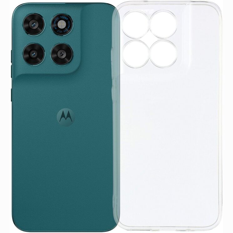 Силіконовий (TPU) чохол Deexe UltraThin для Motorola Moto G77 - Transparent (406835T) Силіконовий (TPU) чохол Deexe UltraThin для Motorola Moto G77 - Transparent: фото 1 з 6