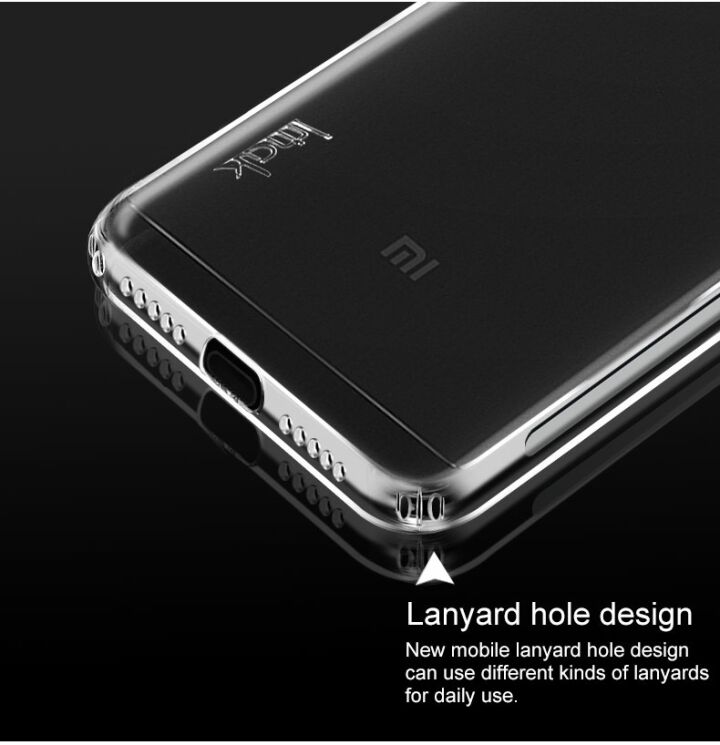 Силиконовый (TPU) чехол IMAK Airbag Case для Xiaomi Redmi 6 Pro / Mi A2 Lite - Transparent: фото 12 из 15