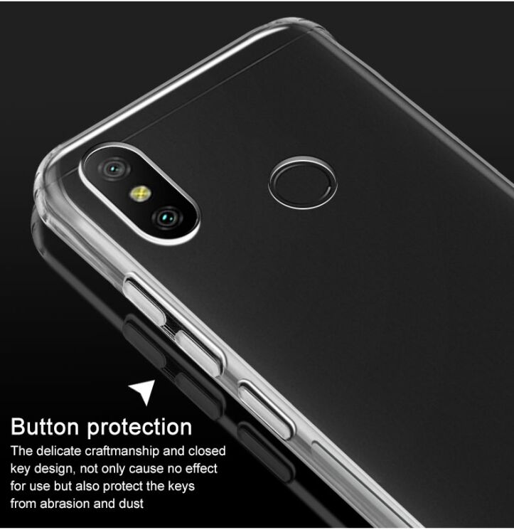 Силиконовый (TPU) чехол IMAK Airbag Case для Xiaomi Redmi 6 Pro / Mi A2 Lite - Transparent: фото 10 из 15